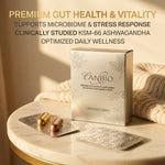 Ashwagandha KSM-66 & Probiotics Supplement for Gut Health, Stress Relief & Energy
