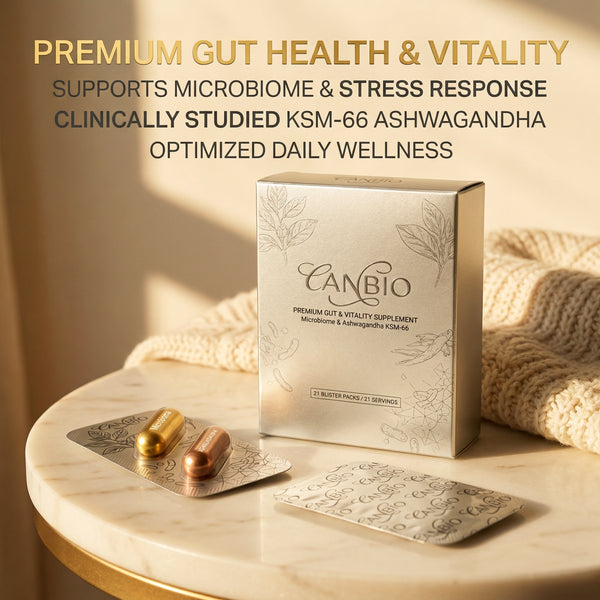 Ashwagandha KSM-66 & Probiotics Supplement for Gut Health, Stress Relief & Energy - hover