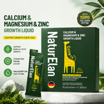NaturElan Calcium Magnesium Zinc Growth Liquid – Daily Bone & Height Support for Kids