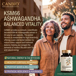 CANBIO Ashwagandha with Black Pepper Extract – Sleep, Stress & Performance Support for Men & Women