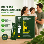 NaturElan Calcium Magnesium Zinc Growth Liquid – Daily Bone & Height Support for Kids