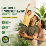 NaturElan Calcium Magnesium Zinc Growth Liquid – Daily Bone & Height Support for Kids