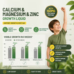 NaturElan Calcium Magnesium Zinc Growth Liquid – Daily Bone & Height Support for Kids