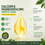 NaturElan Calcium Magnesium Zinc Growth Liquid – Daily Bone & Height Support for Kids