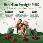 NaturElan Blueberry Lutein Gummies for Eye Health – 11 Key Nutrients & Blue Light Support (45 Gummies)