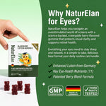 NaturElan Blueberry Lutein Gummies for Eye Health – 11 Key Nutrients & Blue Light Support (45 Gummies)