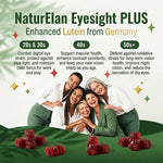 NaturElan Blueberry Lutein Gummies for Eye Health – 11 Key Nutrients & Blue Light Support (45 Gummies)