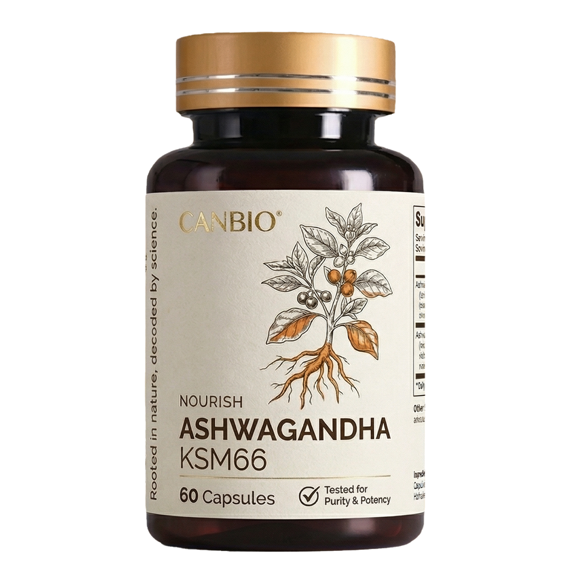 CANBIO Ashwagandha with Black Pepper Extract – Sleep, Stress & Performance Support for Men & Women