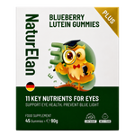 NaturElan Blueberry Lutein Gummies for Eye Health – 11 Key Nutrients & Blue Light Support (45 Gummies)
